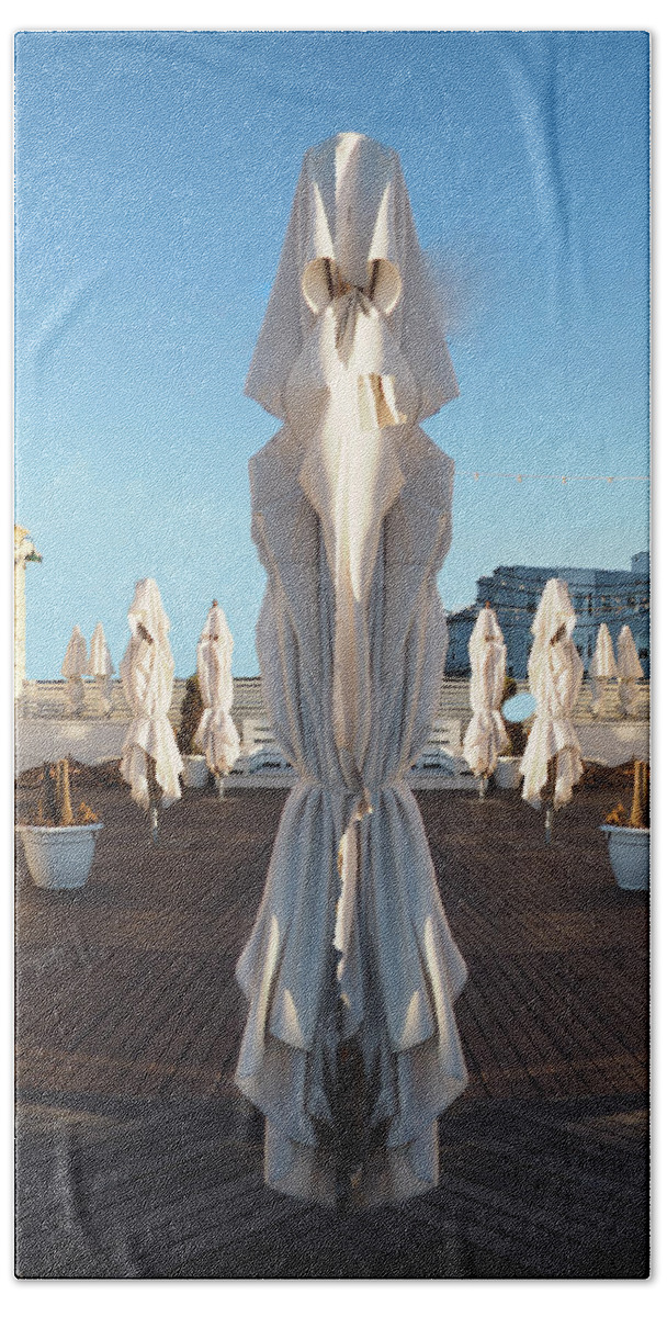 Atlantic City Hand Towel featuring the digital art Sisters, Let Us Pray by Leon DeVose