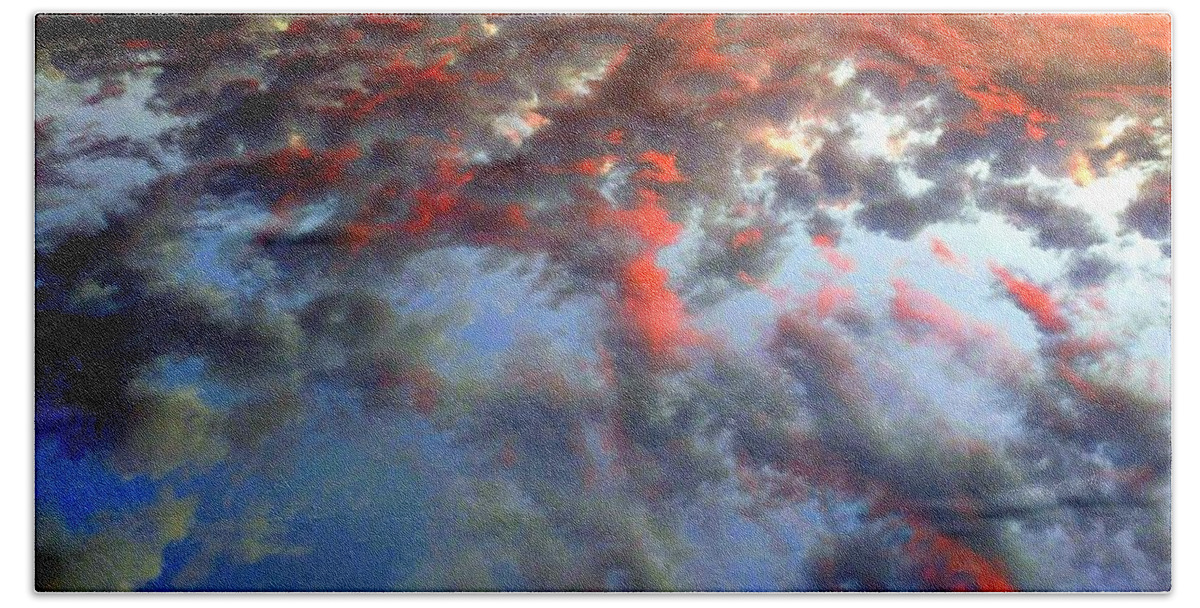 Sky Bath Towel featuring the photograph Spectacular Cloud Photo by J R Yates