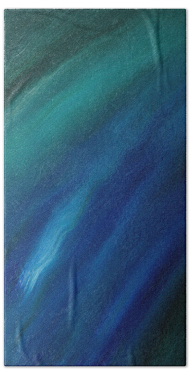 Blue Bath Towel featuring the painting Sky by Hakon Soreide