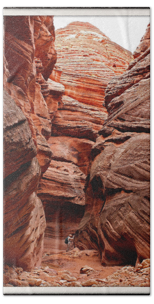 Slot Canyon Bath Towel featuring the photograph Slot Canyons by Farol Tomson