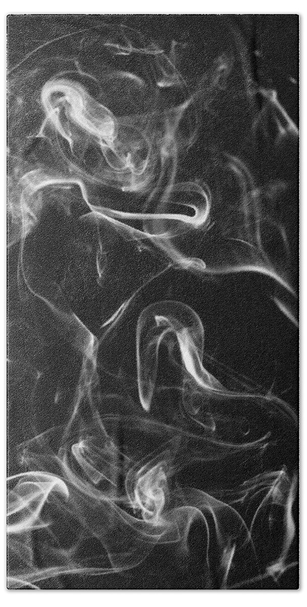 Smoke Hand Towel featuring the photograph Smoke Abstraction by Lawrence Knutsson
