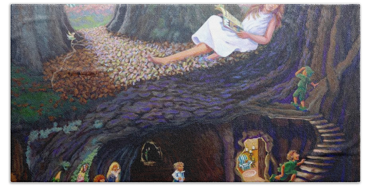 Children Bath Towel featuring the painting Sofie's Dream by Jeanette Jarmon