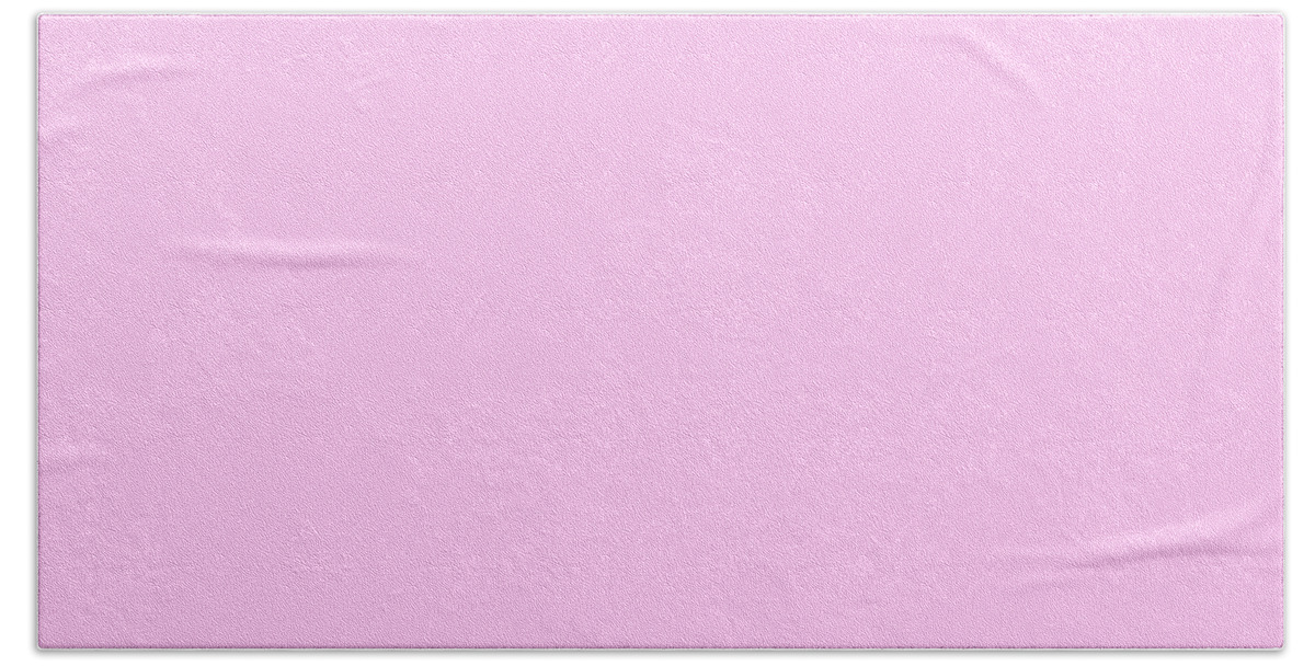 Solid Colors Hand Towel featuring the digital art Soft Pink Color Decor by Garaga Designs