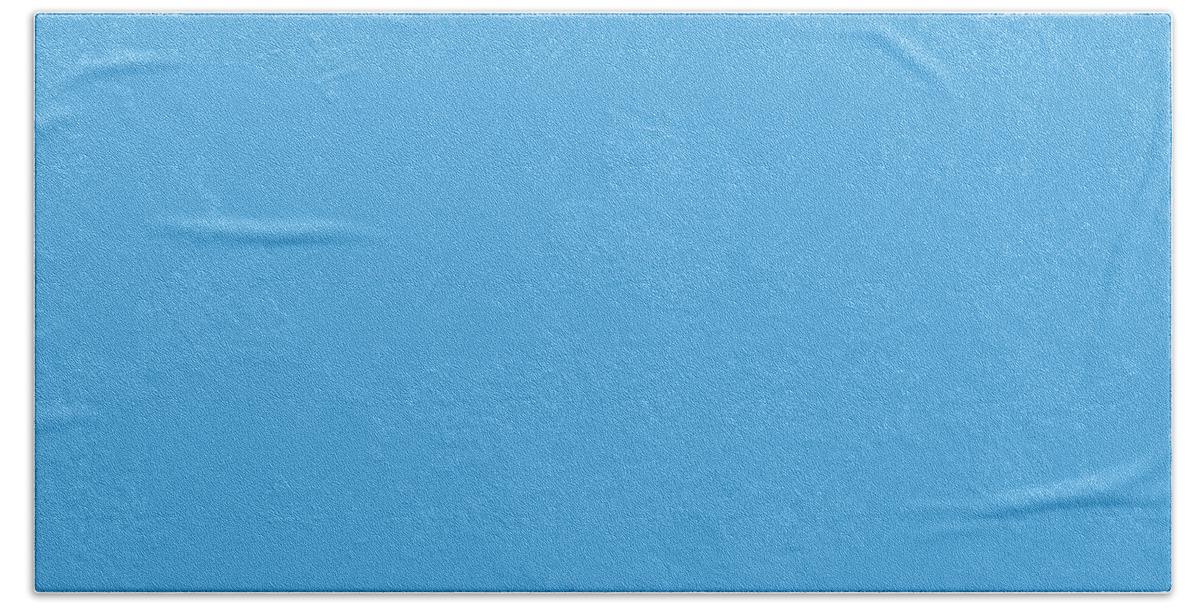 Solid Colors Bath Towel featuring the digital art Solid Sky Blue by Garaga Designs