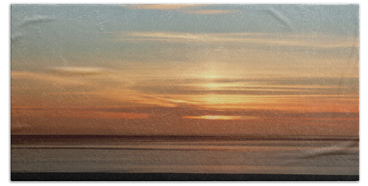 Sunset Hand Towel featuring the photograph Somerset Sunset by Lynn Bolt