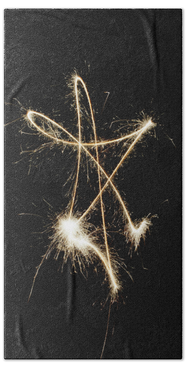 Star Hand Towel featuring the photograph Sparkling Star ii by Helen Jackson