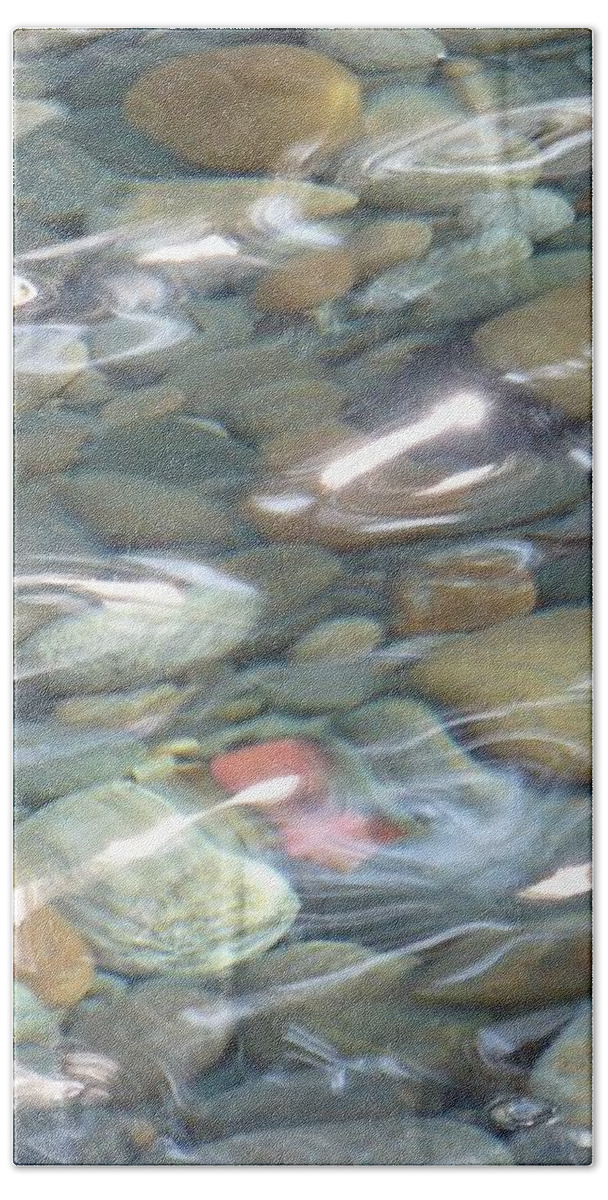 Sparkling Water Bath Sheet featuring the photograph Sparkling Water on Rocky Creek 2 by Carol Groenen