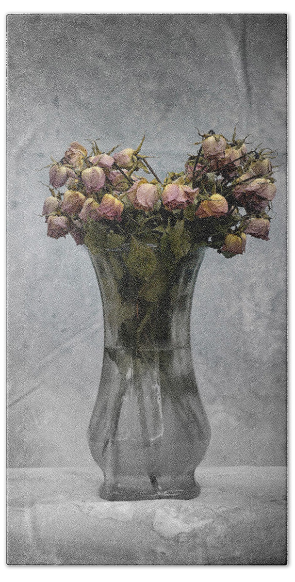 Roses Bath Towel featuring the photograph Spent by DArcy Evans