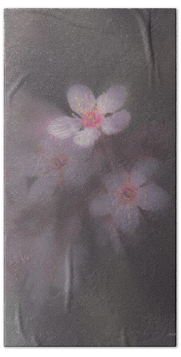 Spring Hand Towel featuring the photograph Spring Blooms In The Fog Of Late Winter by Mick Anderson