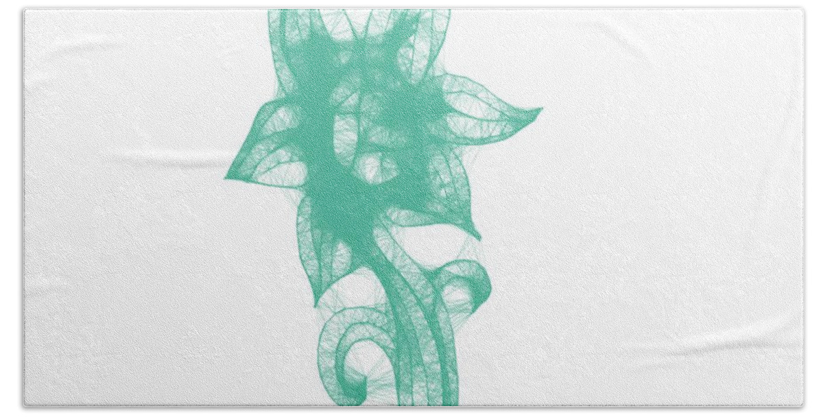Flower Bath Towel featuring the painting Spring Flower 3 by Celestial Images