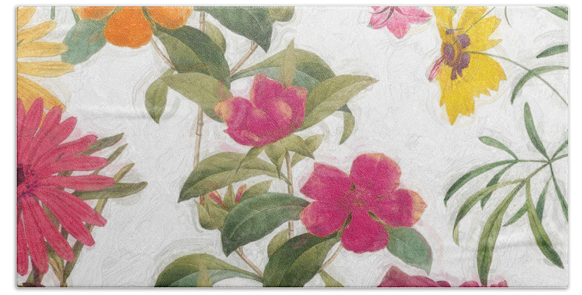 Spring Garden Hand Towel featuring the painting Spring Promise I by Mindy Sommers
