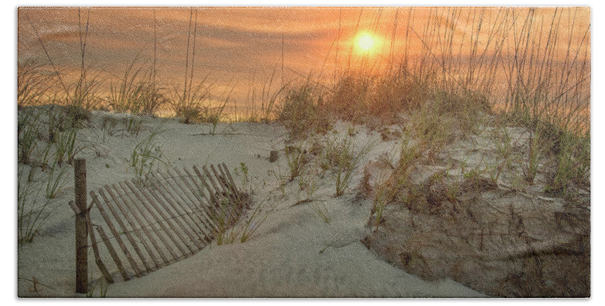 Beach Hand Towel featuring the photograph St. Augustine Beach Sunset by Mitch Spence