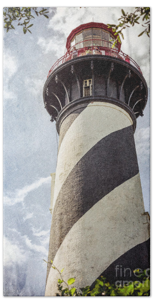 Florida Bath Towel featuring the photograph St. Augustine Lighthouse by Todd Blanchard