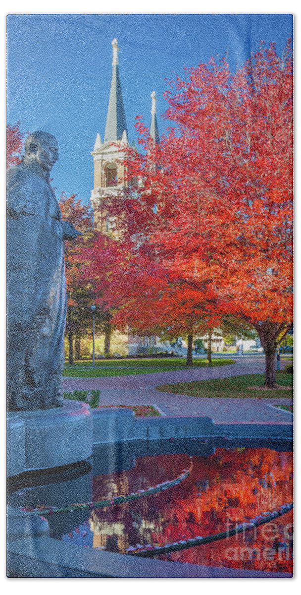 America Bath Towel featuring the photograph St Ignatius at Gonzaga by Inge Johnsson