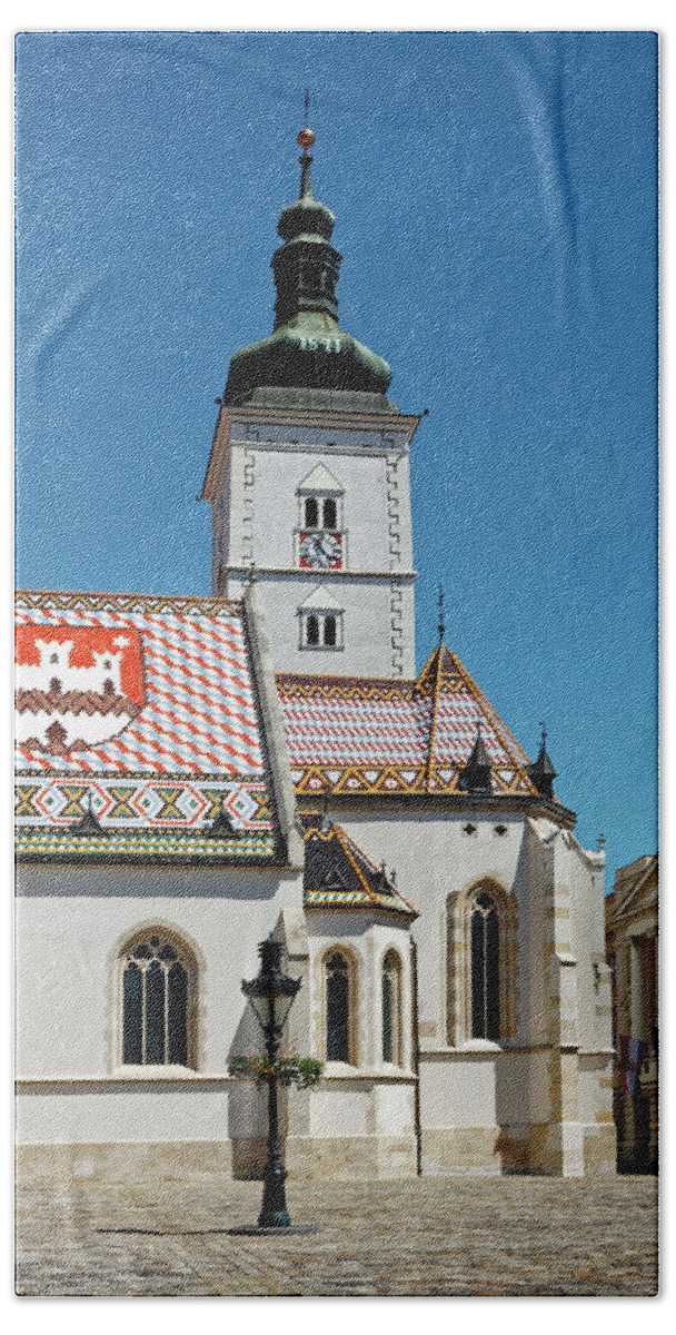 St. Mark's Church Hand Towel featuring the photograph St. Mark's Church by Sally Weigand