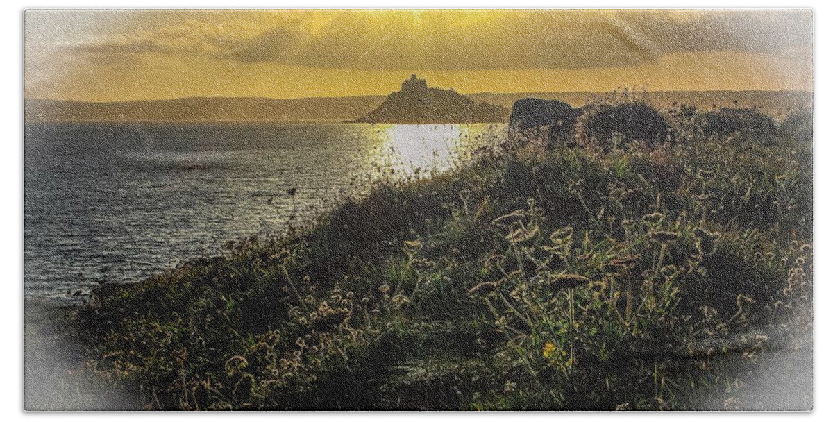 Landscape Hand Towel featuring the photograph St Michaels mount by Claire Whatley