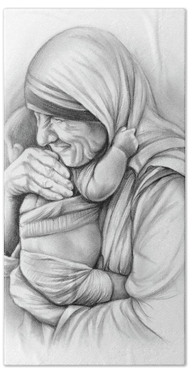 Mother Teresa Drawing by Aevin Thomas | Saatchi Art