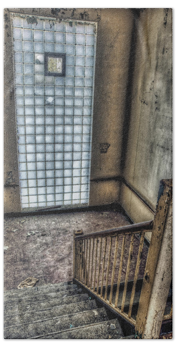 Abandoned Hand Towel featuring the photograph Stairs Are Your Teacher by Richard Bean