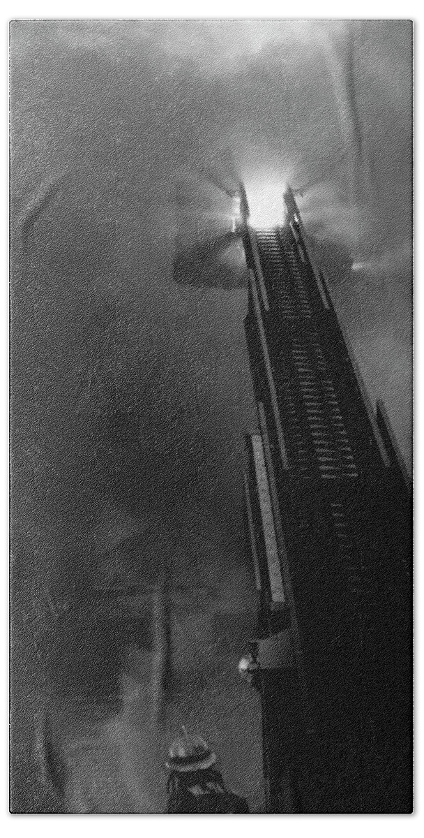 Fire Hand Towel featuring the photograph Stairway to Heaven by Brian N Duram