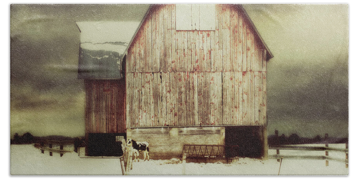 Barn Bath Towel featuring the photograph Standing Tall by Julie Hamilton