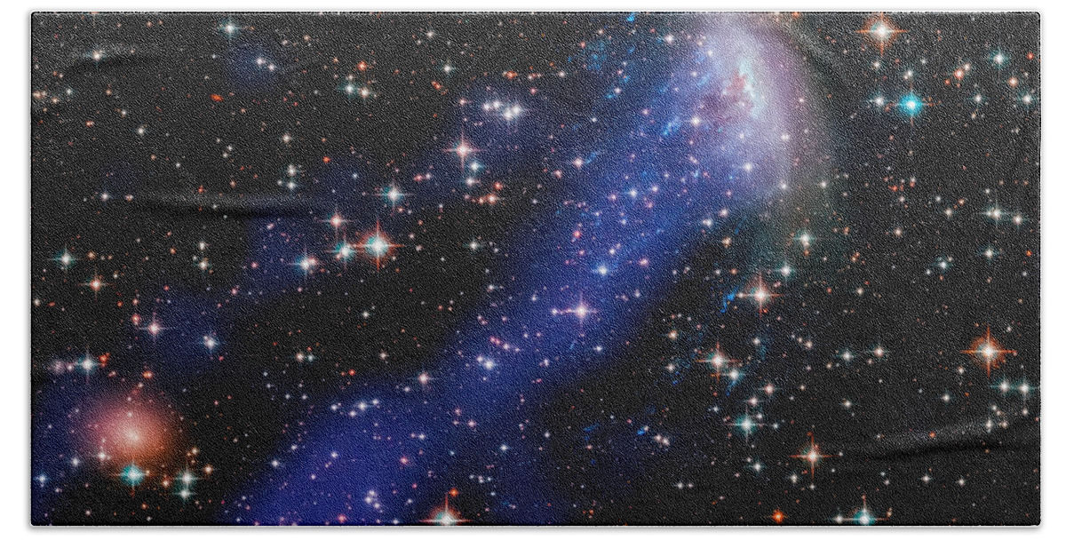 The Universe Hand Towel featuring the photograph Star City - Stars and Norma Galaxy Cluster by Jennifer Rondinelli Reilly - Fine Art Photography
