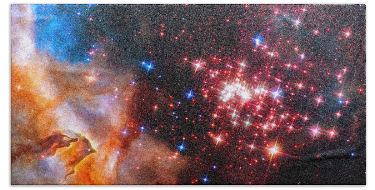 Westerlund Bath Towel featuring the photograph Star cluster Westerlund 2 Space Image by Matthias Hauser