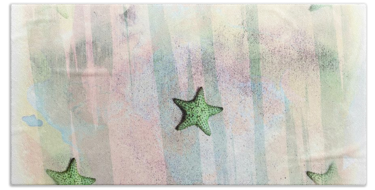  Bath Towel featuring the photograph Starfish- Etoile de mer 2 by Jean Francois Gil