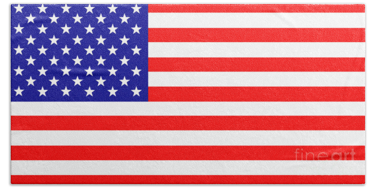Usa Hand Towel featuring the digital art Stars and stripes by Steev Stamford