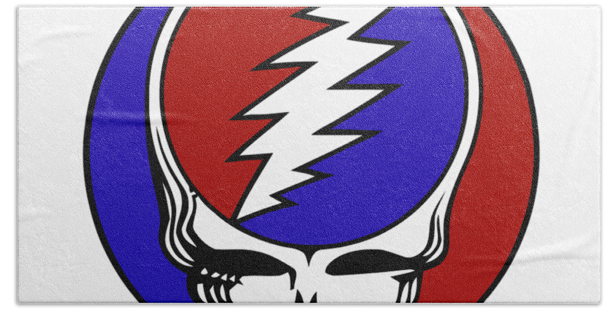 Steal Your Face Hand Towel featuring the digital art Steal Your Face by Gd