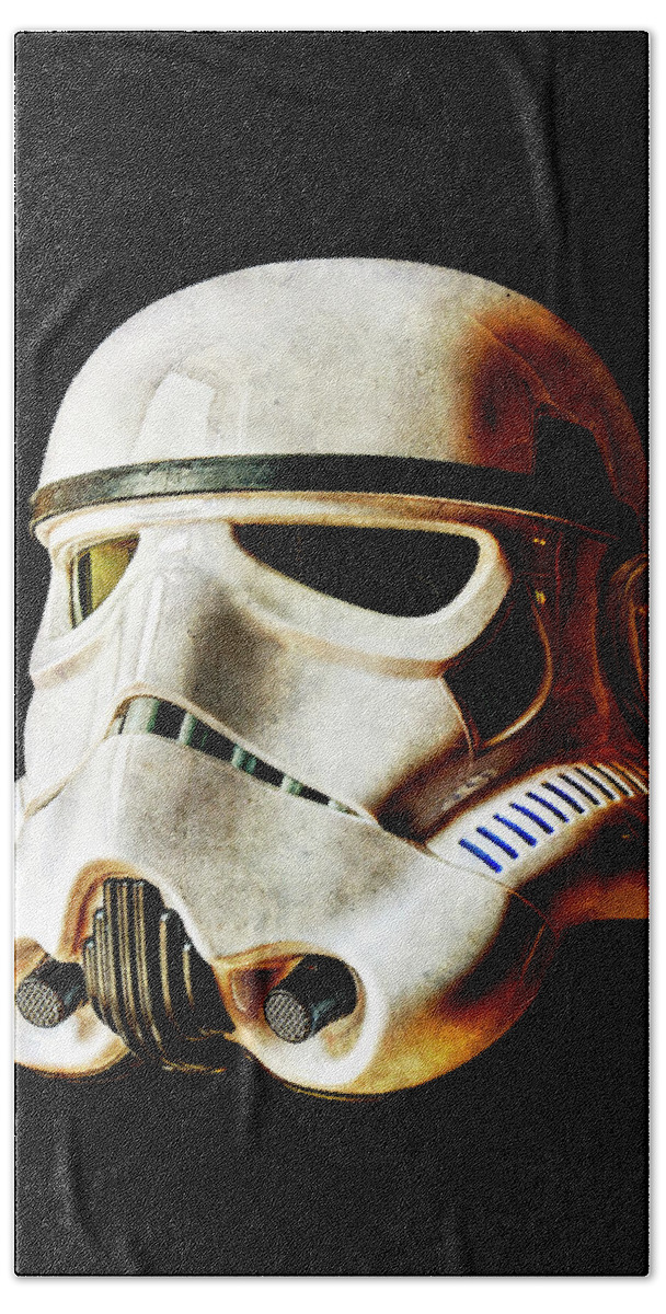 Stormtrooper Bath Towel featuring the photograph Stormtrooper 3 Weathered by Weston Westmoreland