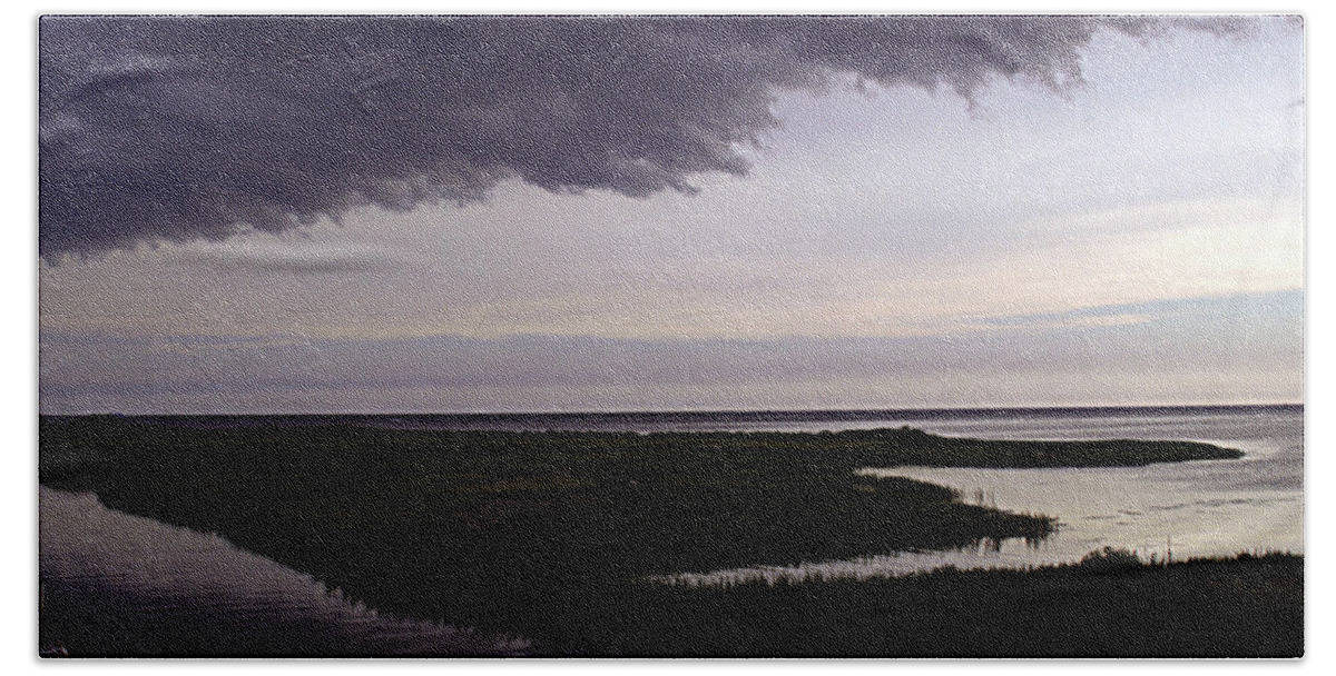 Storm Bath Towel featuring the photograph Stormy Day by Bob Johnson