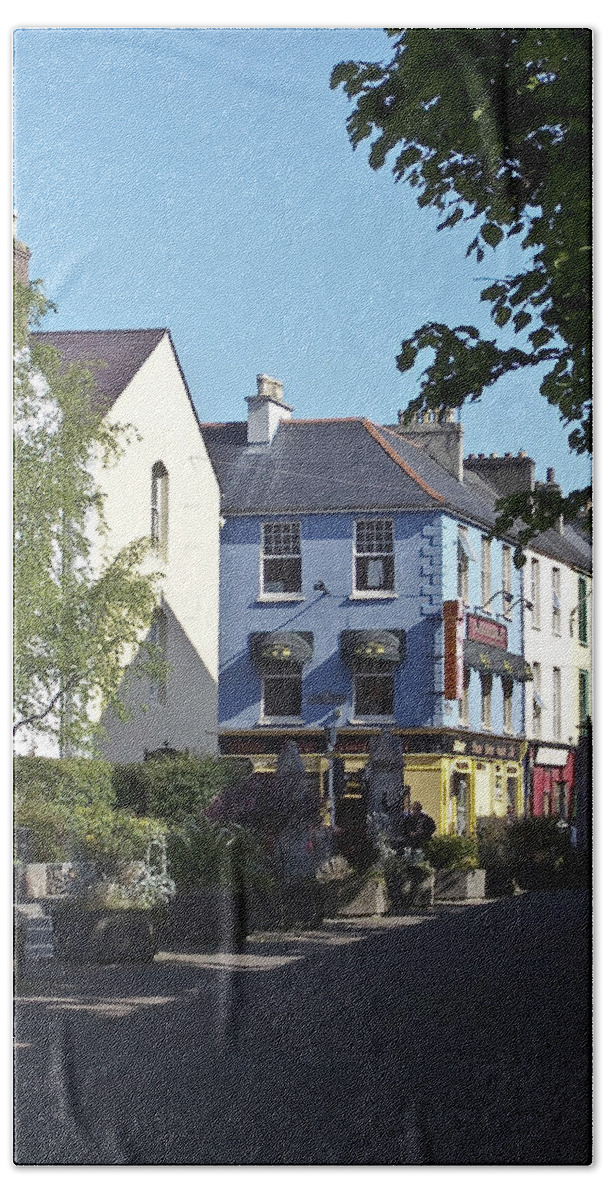 Irish Bath Sheet featuring the photograph Street Corner in Tralee Ireland by Teresa Mucha