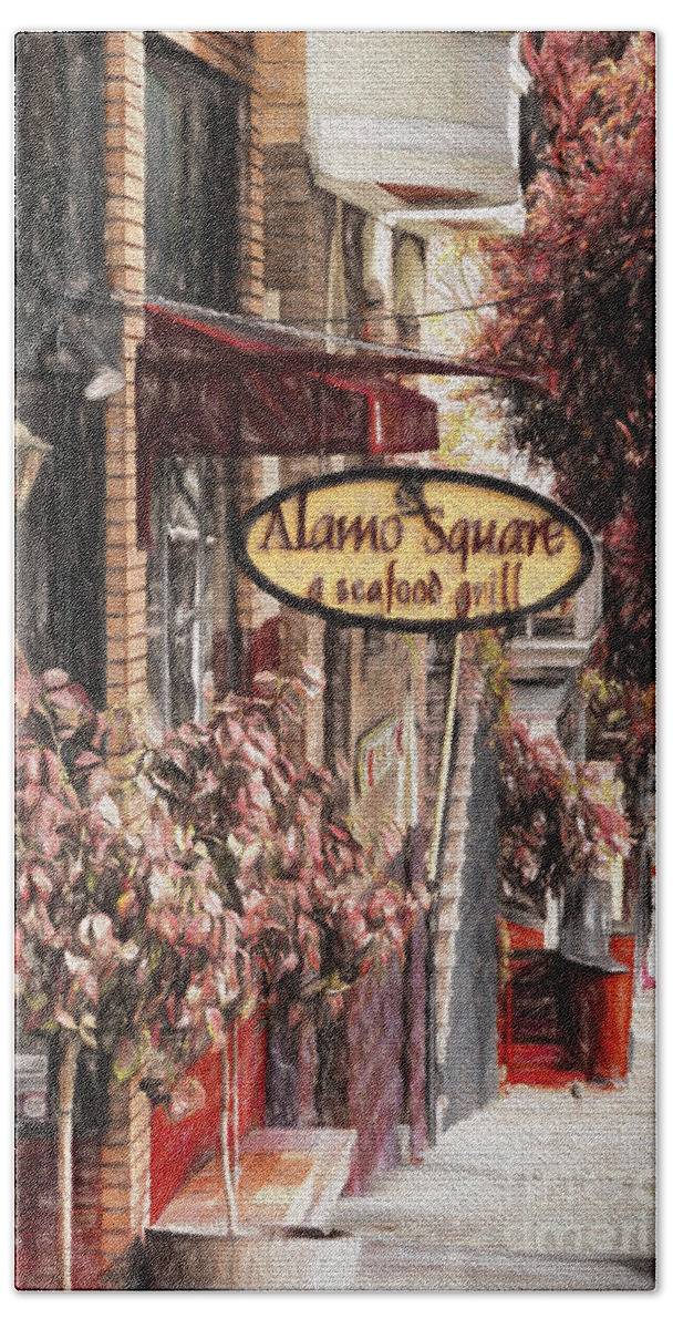 San Francisco Street Scene Hand Towel featuring the photograph Streets of San Fran by Mary Lou Chmura
