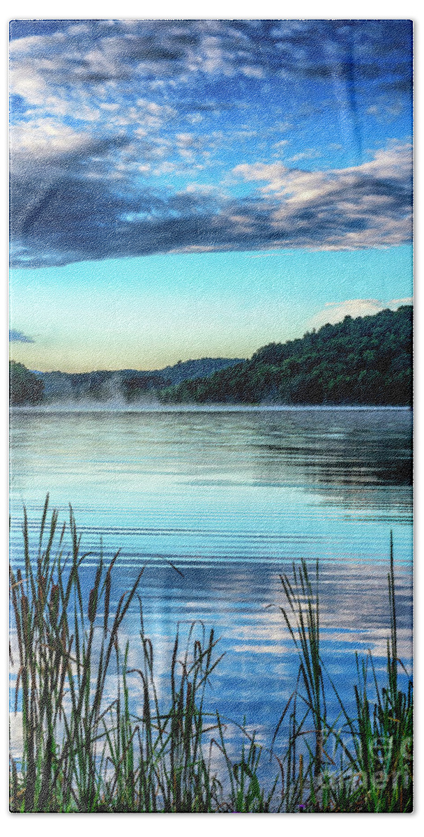 Big Ditch Lake Bath Towel featuring the photograph Summer Morning on the Lake by Thomas R Fletcher