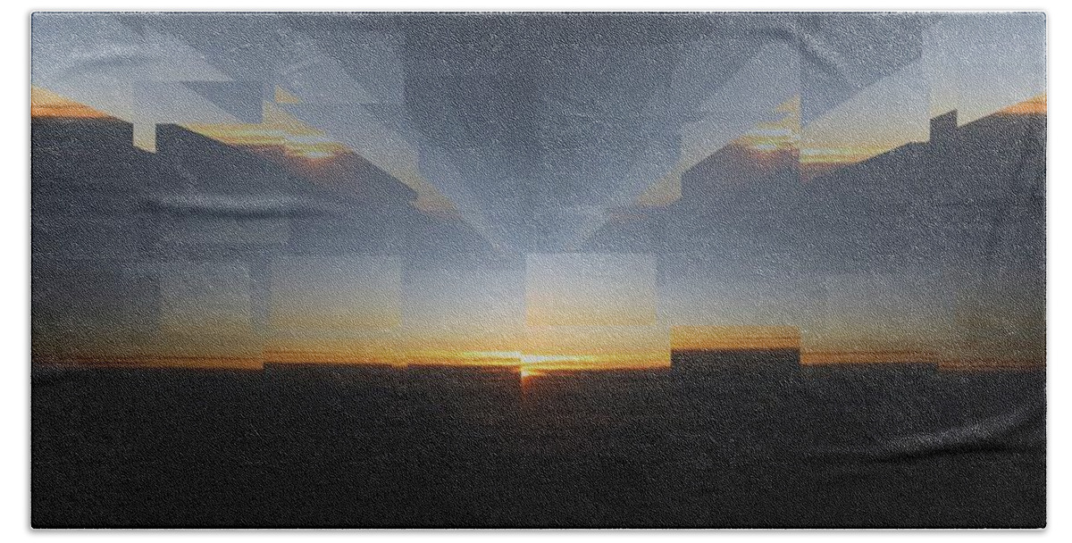 Sunrise Hand Towel featuring the photograph Sunrise at 30K 8 by Tim Allen