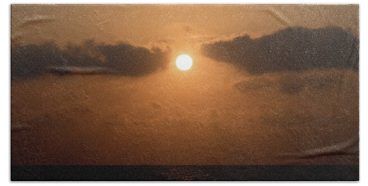 Florida Bath Towel featuring the photograph Sunrise Cloud Break Delray Beach Florida by Lawrence S Richardson Jr