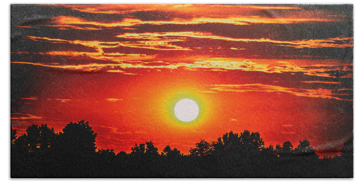  Hand Towel featuring the photograph Sunset by Manuel Parini