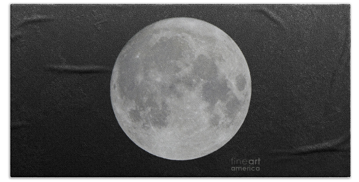 Moon Bath Towel featuring the photograph Super Moon November 2016 by Robert E Alter Reflections of Infinity