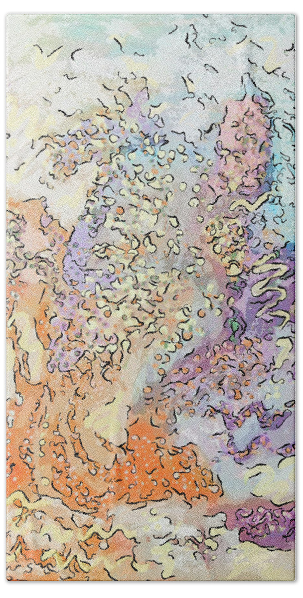 Billowing Bath Towel featuring the mixed media Surge by Don Wright