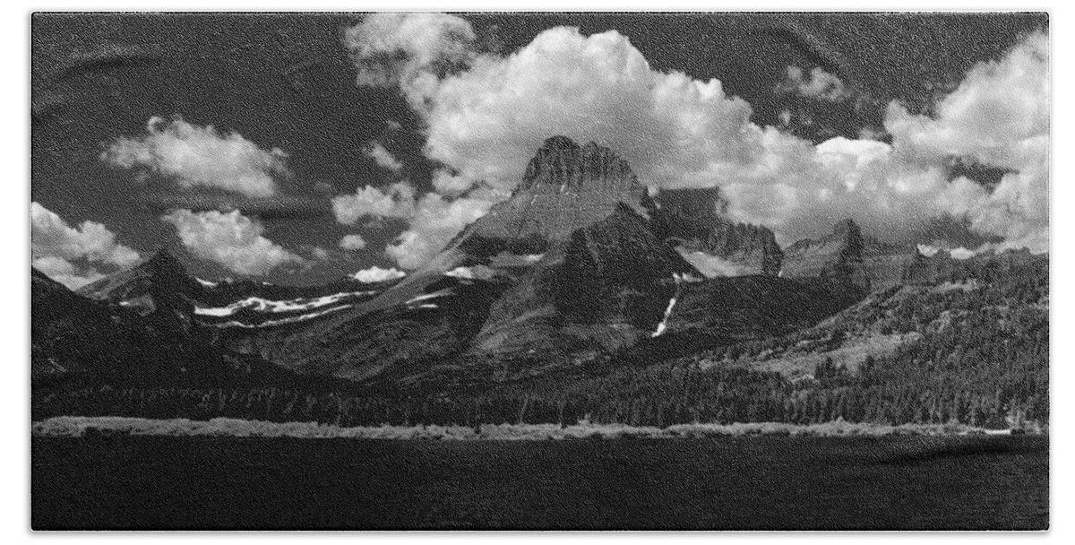 Glacier National Park Bath Towel featuring the photograph Swiftcurrent Lake 4 by Lee Santa