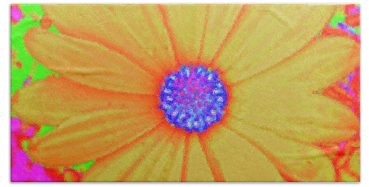 Tangerine Bath Towel featuring the digital art Tangerine Sunshine by Ann Johndro-Collins