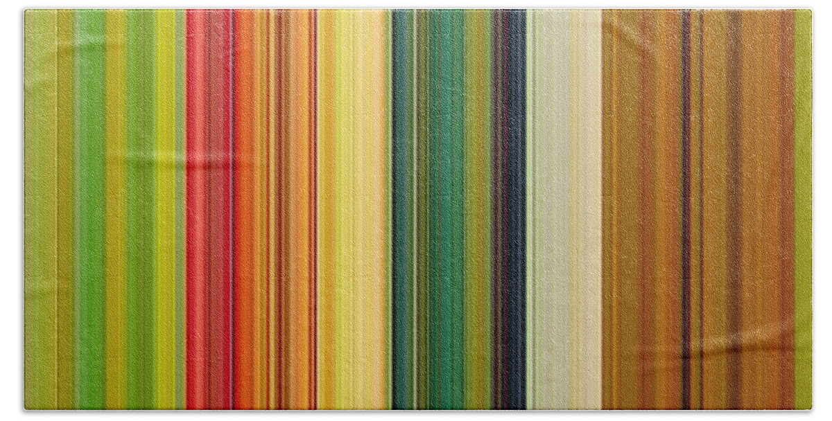 Stripes Bath Sheet featuring the digital art Technicolor Dreams by Michelle Calkins