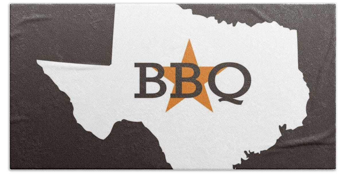 Bbq Hand Towel featuring the digital art Texas BBQ by Nancy Ingersoll