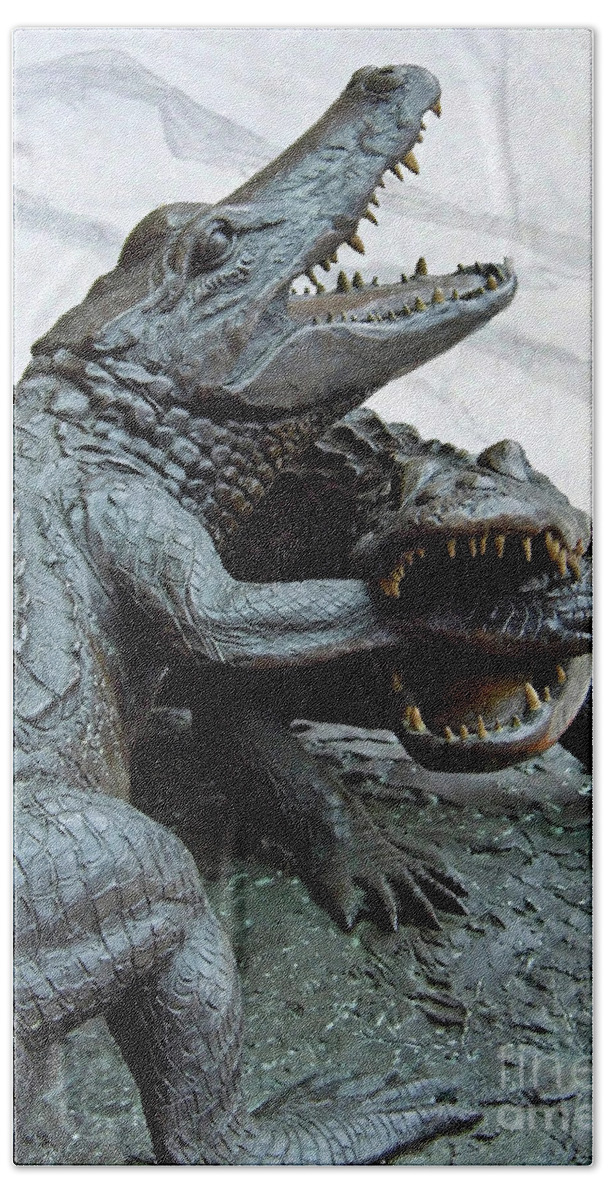 The Swamp Hand Towel featuring the photograph The Chomp by D Hackett