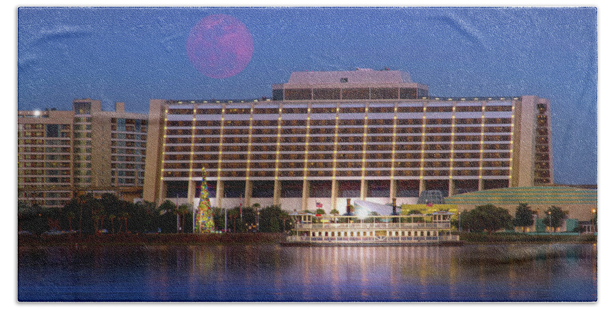 Wdw Hand Towel featuring the photograph The Contemporary Resort at Walt Disney World by Mark Andrew Thomas