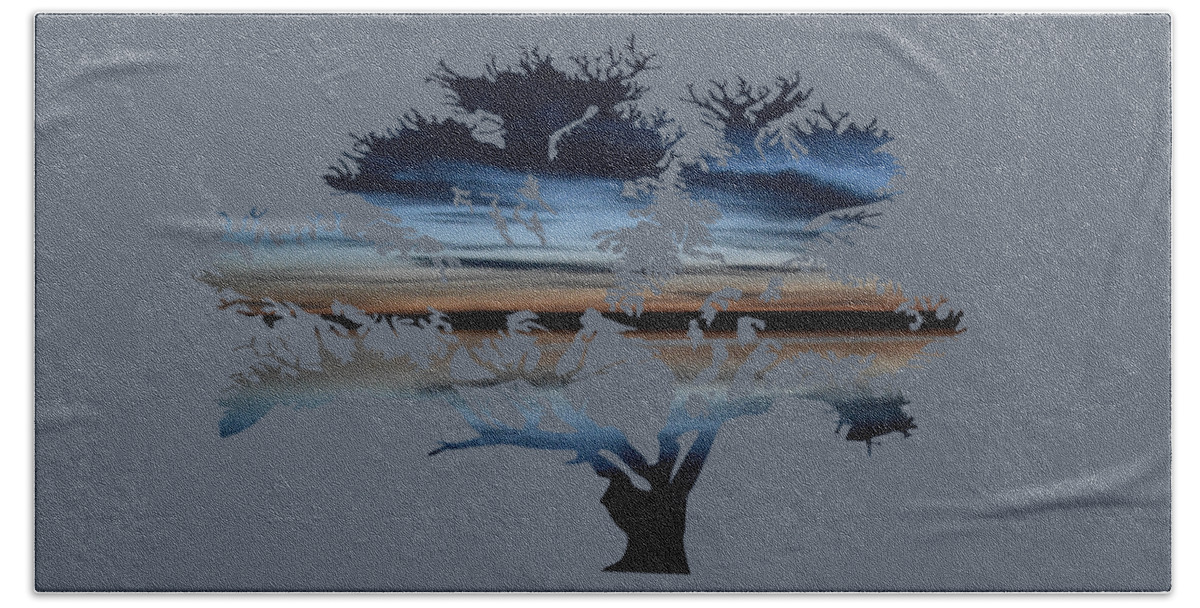 Dawn Bath Towel featuring the photograph The Dawning Tree by Whispering Peaks Photography