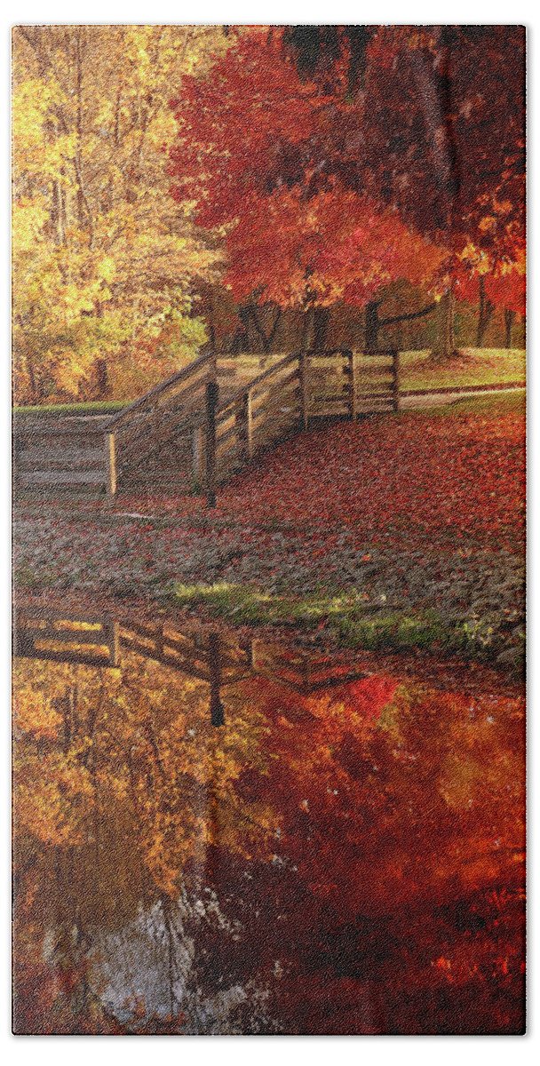 Autumn Hand Towel featuring the photograph The Glory of Autumn by Rob Blair