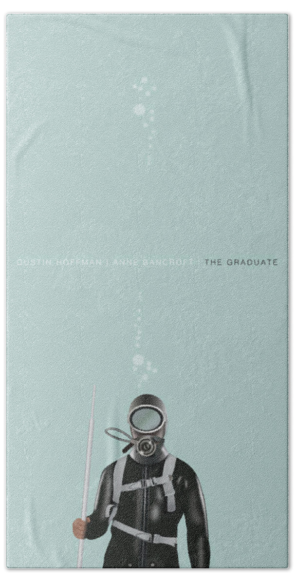 Movie Poster Hand Towel featuring the digital art The Graduate - Alternative Movie Poster by Movie Poster Boy