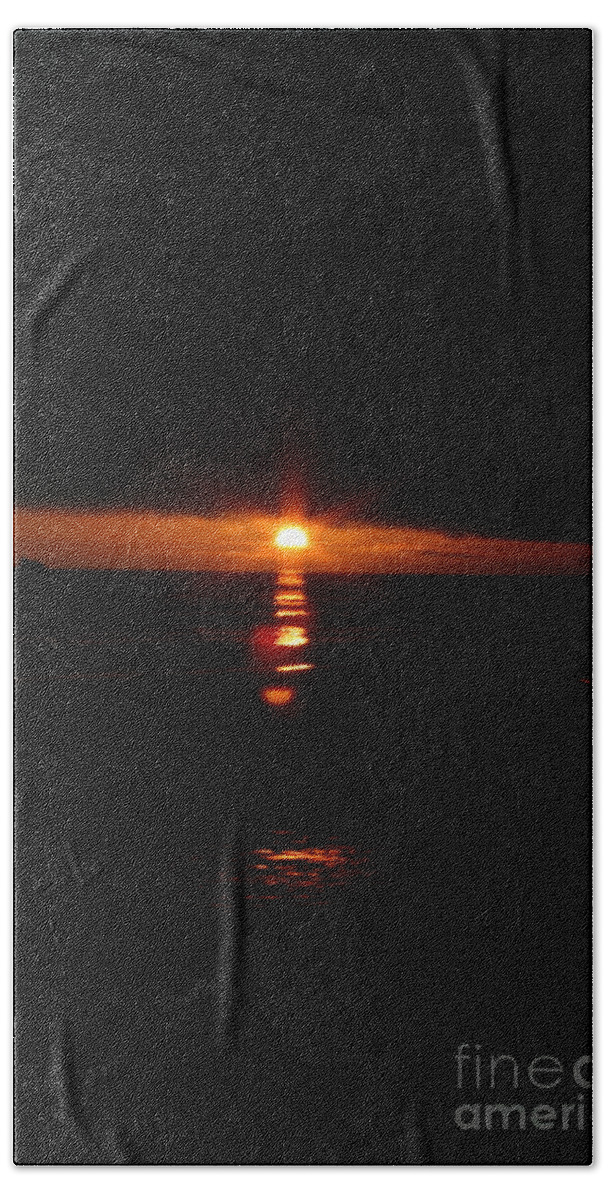Light Hand Towel featuring the photograph The Light in between by Marie Neder