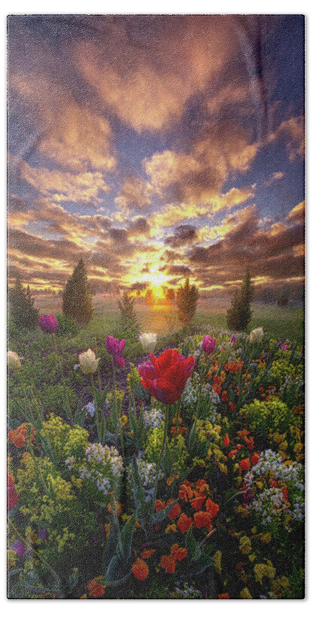 Travel Hand Towel featuring the photograph The Light That Shines Our Way Home by Phil Koch